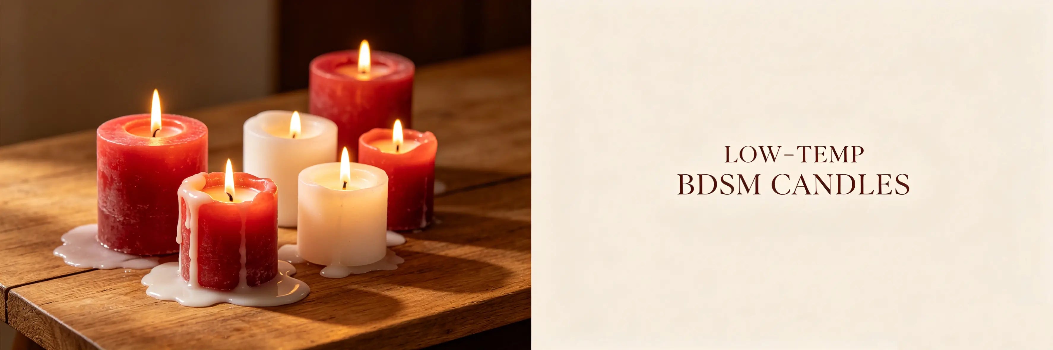 Dominitoy's low-temperature BDSM candles 