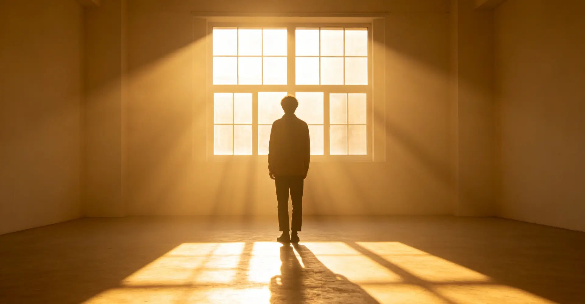 person standing alone in warm sunlight — Dominitoy blog