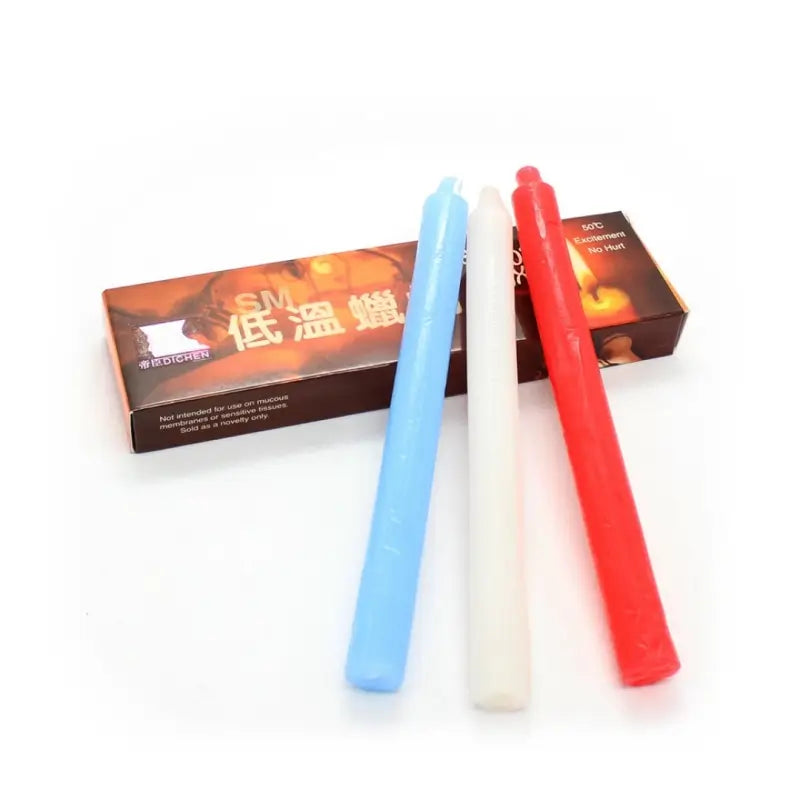 Low-Temperature BDSM Candles, 50°C Safe Sensual Wax Play Set for Couples