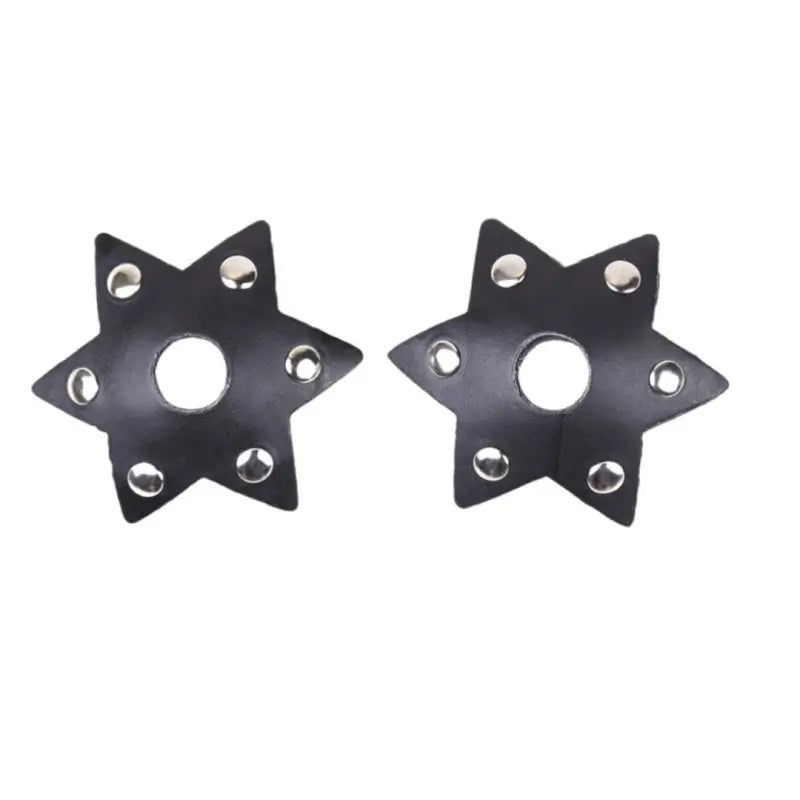 Dominitoy Leather Star Nipple Pasties – Studded Fetish Covers for Tease & Roleplay