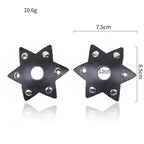 Dominitoy Leather Star Nipple Pasties – Studded Fetish Covers for Tease & Roleplay