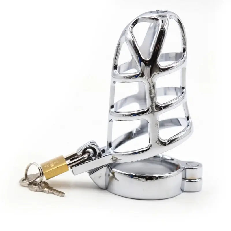 Chastity Cage for Men - Metal Penis Cage with Lock