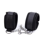 Soft Padded Handcuffs with Metal Chain – Adjustable BDSM Restraints