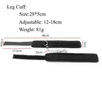 Soft Padded Handcuffs with Metal Chain – Adjustable BDSM Restraints