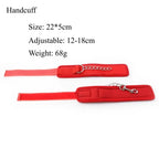 Soft Padded Handcuffs with Metal Chain – Adjustable BDSM Restraints