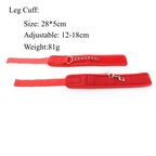 Soft Padded Handcuffs with Metal Chain – Adjustable BDSM Restraints