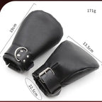 Dominitoy Lederpfoten-Fesselhandschuhe – BDSM-Fesselzubehör für Haustierspiele