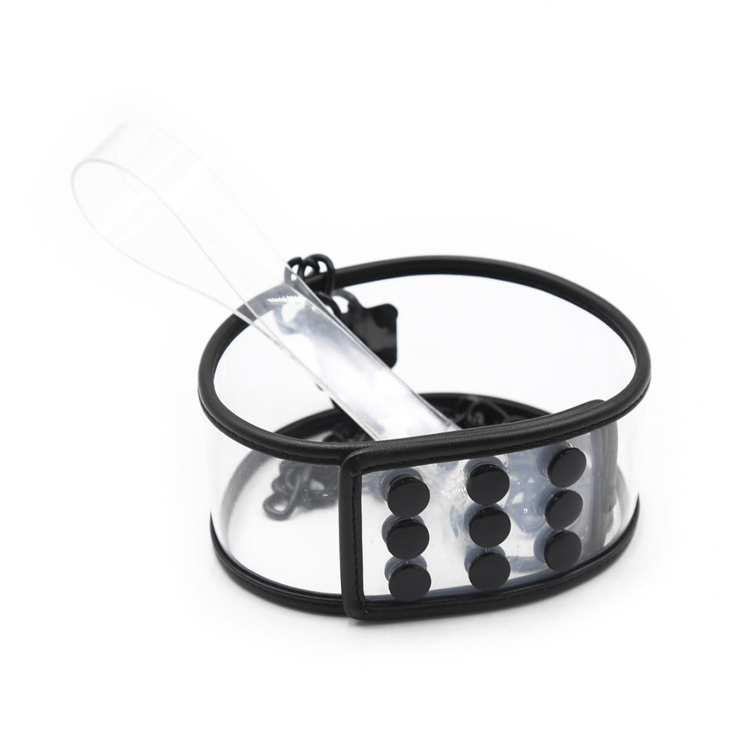 Transparent collar six snap closure detail - Dominitoy 252401233