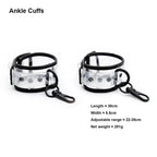 Clear PVC ankle cuffs 30cm adjustable 22-35cm - Dominitoy 252401233T