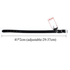 Leather BDSM Collar with Bell - Adjustable Bondage Restraint