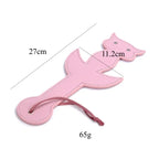 Pink Cat Leather Paddle