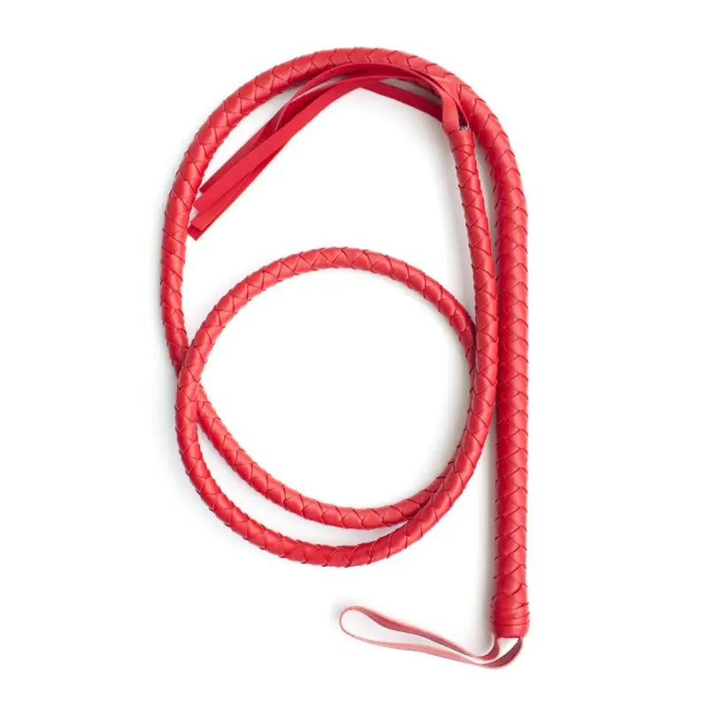 Premium Braided Leather Whip for Adult BDSM & Couples Play