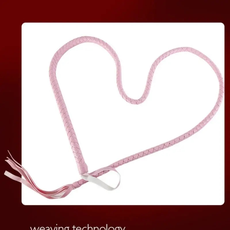 Premium Braided Leather Whip for Adult BDSM & Couples Play
