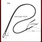Premium Braided Leather Whip for Adult BDSM & Couples Play