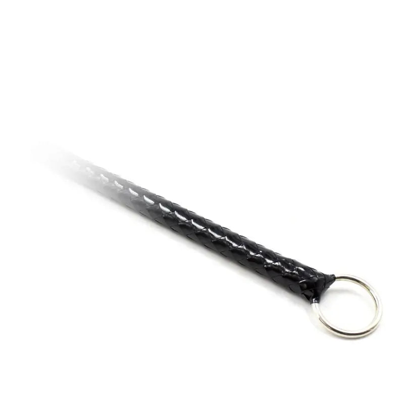 Extra Long Black Shiny Leather BDSM Whip 1.4M