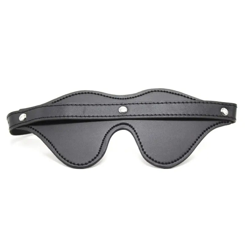 Adjustable PU Leather Blindfold