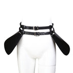 Dominitoy PU Leather Sexy Skirt with Adjustable Straps — Fetish Mini Skirt