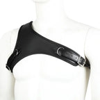 One-Shoulder Leather Harness with Padded Shoulder