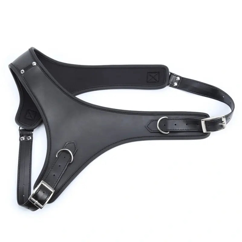 One-Shoulder Leather Harness with Padded Shoulder