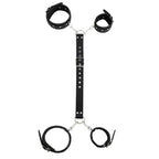 PU Leather Adjustable Arm & Wrist Cuffs — Padded Bondage Restraints Set
