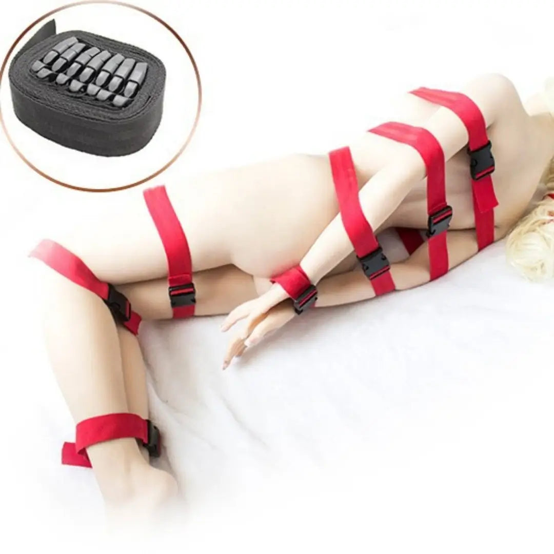 Bondage Straps 7-Piece Adjustable for Full Body Restraint Play