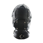 Leather Bdsm Hood – Detachable Gag Slave Mask