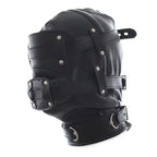 Leather Bdsm Hood – Detachable Gag Slave Mask