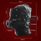 Leather Bdsm Hood – Detachable Gag Slave Mask