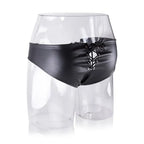 Men's Lace-Up Leather Thong – BDSM Fetish Harness Brief for Men