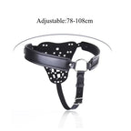 Leather Male Chastity Belt - Lockable Penis Cage