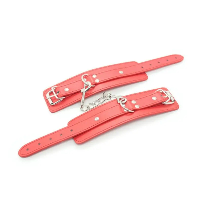Red BDSM Kit – 6‑Piece Bondage Set with 10M Rope for Couples & Beginners