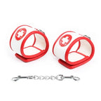 Nurse Role Play Restraints – 4-pc Medical Bondage Cuffs & Blindfold