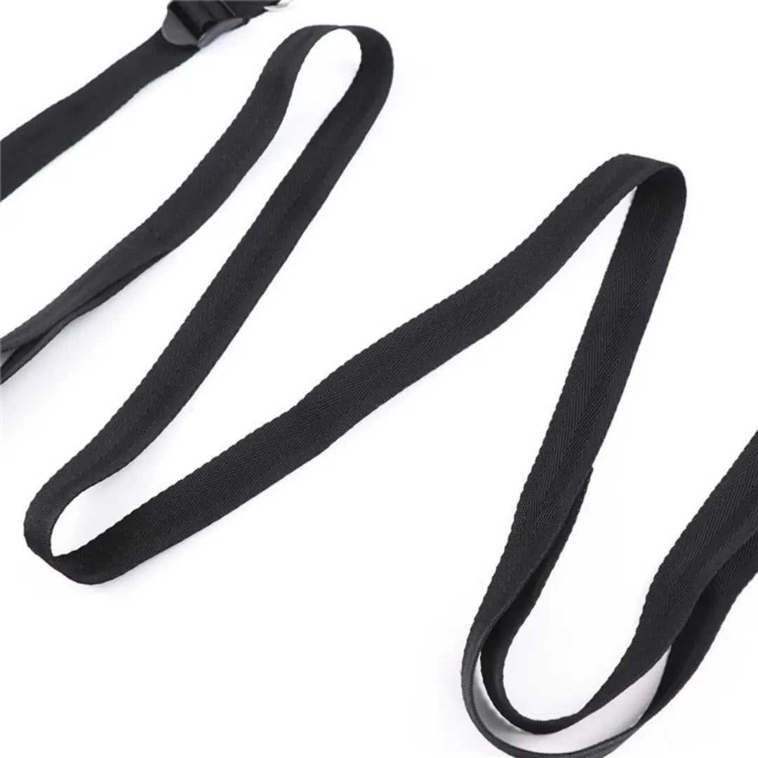 Under-Bed Restraint Set — Soft Plush Wrist & Ankle Cuffs with Belt