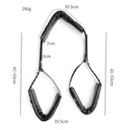 Adjustable Leather Leg Spreader Restraints - Premium BDSM Thigh Cuffs for Couples