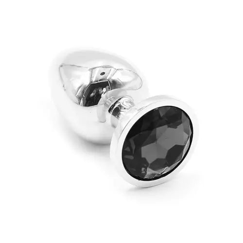 Metal Jeweled Butt Plug, 3 Sizes, Non-Porous, Multi-Color Gems