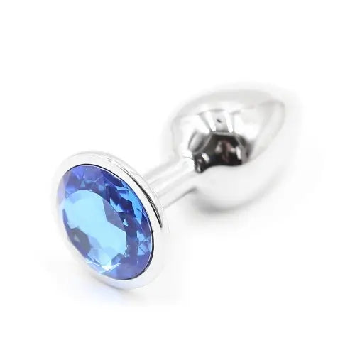 Metal Jeweled Butt Plug, 3 Sizes, Non-Porous, Multi-Color Gems