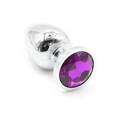Metal Jeweled Butt Plug, 3 Sizes, Non-Porous, Multi-Color Gems