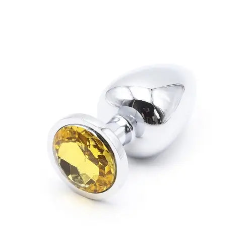 Metal Jeweled Butt Plug, 3 Sizes, Non-Porous, Multi-Color Gems