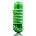 Glow-in-the-Dark Bondage Rope — Neon Green Nylon Rope with Metal Tips