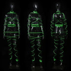 Glow-in-the-Dark Bondage Rope — Neon Green Nylon Rope with Metal Tips