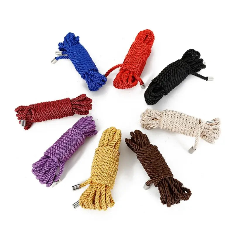 Bondage Rope — Soft Durable Shibari Cord with Metal Tips