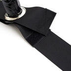 Leg Harness Dildo – 3.5 cm Ø, 10 cm, Black Nylon, Thigh-Strap Kit