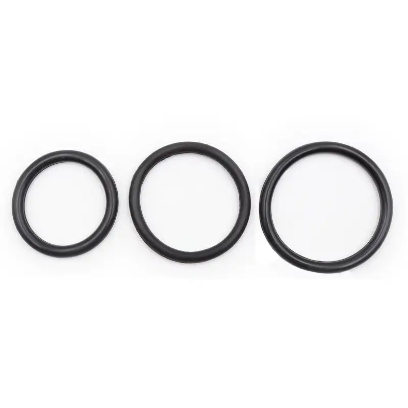Dominitoy Silicone Cock Rings Set - 3 Sizes Premium BDSM Bondage Toys for Men