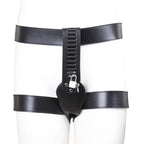 Leather Chastity Belt for Women – Adjustable Lockable Harness