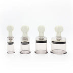 Clear Adjustable Suction Cups Set — Nipple Cupping Kit
