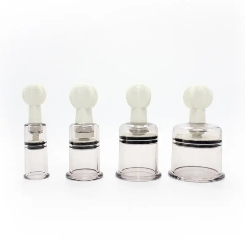 Clear Adjustable Suction Cups Set — Nipple Cupping Kit