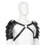 PU Leather Shoulder Armor X Chest Harness