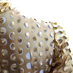Golden Perforated Patent Leather Catsuit - Daring & Alluring Lingerie
