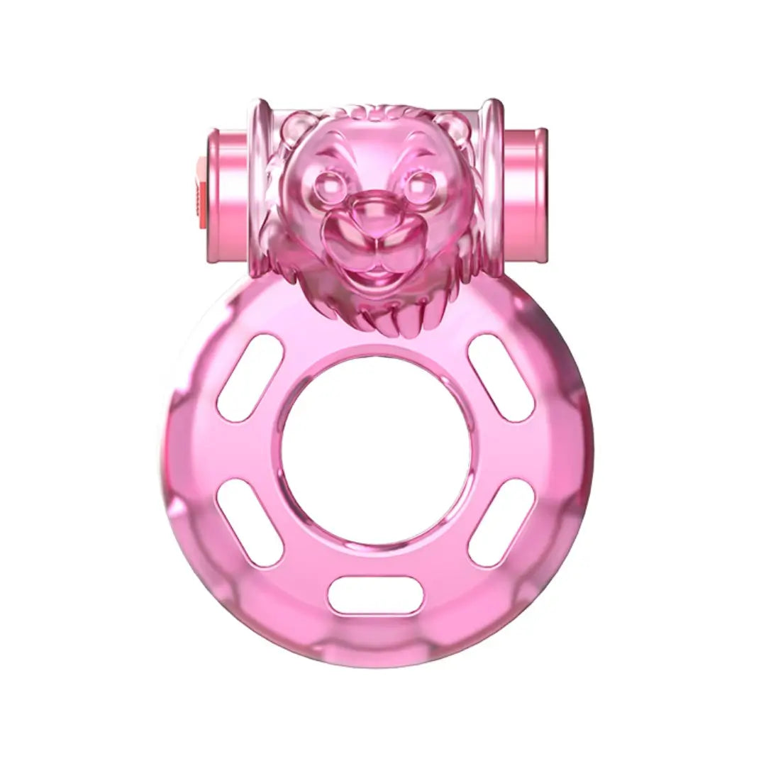 Vibrating cock ring featuring a playful lion design, ideal for couples seeking enhanced pleasure.