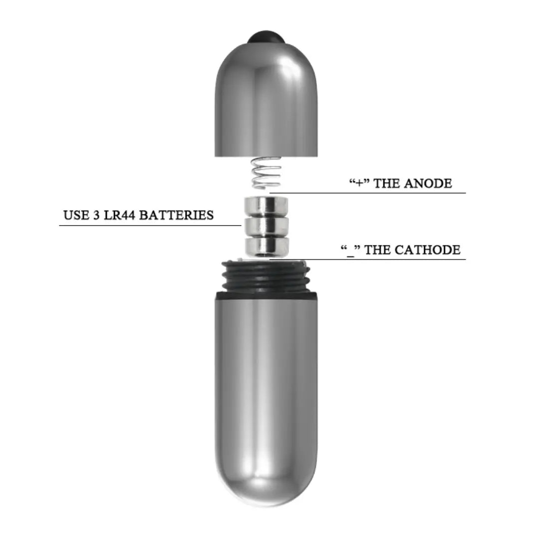 Silver Bullet Vibrator - Powerful Mini Vibe (Battery included)